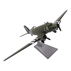 Modèle réduit d'avion de transport américain C47 de la Seconde 1:100 échelle WWII US C47 Transport Fighter Aircraft Alliage Modèle Avion Décoration de Bureau