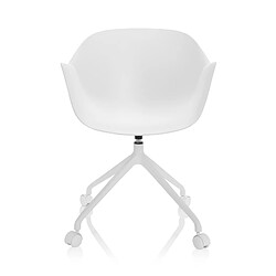 Chaise de bureau / Chaise coque OSLO Plastique blanc hjh OFFICE