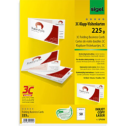 sigel cartes de visite doubles 3C, 90/180 x 55 mm, extra ()