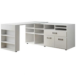 Inside 75 Bureau angle RUBY 160 x 160 cm blanc mat