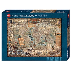 Heye Puzzle 2000 pièces : Carte de pirate