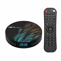 Smart Tv Box Hk1 Max Android 9.0 4 Go 128 Go 64 Go 32 Go Rockchip 4K Wifi Netflix Android Tv Set Top Box Noir_4 Go 64 Go 