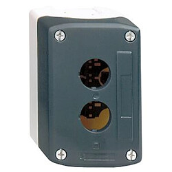 boîte à boutons vide - harmony xald - pour xb5 - 2 trous - gris - schneider electric xald02