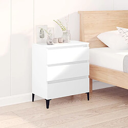 Maison Chic Buffet,Meuble de Rangement,commode pour salon,Cuisine Blanc 60x35x70 cm Bois d'ingénierie -MN71306