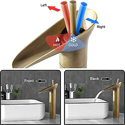 Avis Robinet Salle Bain Robinet Lavabo de Cascade en Laiton