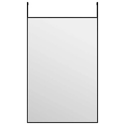 vidaXL Miroir de porte Noir 40x60 cm Verre et aluminium