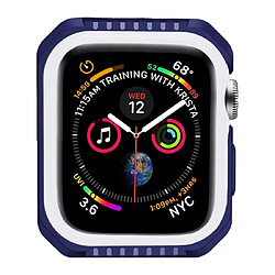 Avis Wewoo Étui de protection bicolore antichoc Smart Watch pour Apple série 3 42 mm blanc bleu