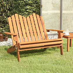 Maison Chic Banc de jardin | Banquette de jardin | Chaise Relax Adirondack 126 cm bois massif d'acacia -MN21400