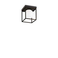 Ideal Lux Plafonnier Globe Noir Nombre d'ampoules : 1Puissance max par ampoule (W) : 28Ampoules incluses : NonIP : 20Hauteur en Cm : 21.5Longueur en Cm : 18.5Projection en Cm : 18.5Intensité variable