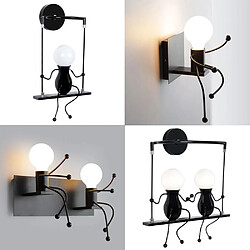 Avis Universal Lampe murale créative à LED d'intérieur Lampe murale moderne Lampe Art Deco Fer E27 Chambre Chambre Enfant Cuisine | Lampe murale intérieure à LED