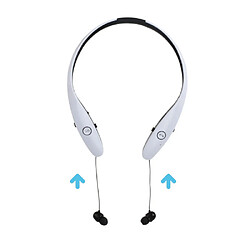 Inovalley Casque ergonomique Bluetooth spécial Sport blanc 