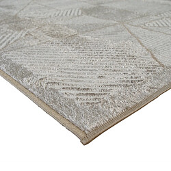 Avis Thedecofactory TEXTURA TRIANGLE - Tapis motifs géométriques beige 160x230