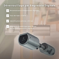 Avis Serrure de Porte Connectée We.Lock Biométrique à 999 Empreintes Digitales avec Ouverture Bluetooth + Application iOS Android