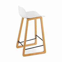 Acheter Mes Lot de 2 tabourets de bar H67 cm blanc - RIZZO