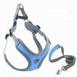 Universal Ceinture de poitrine pour chien réflecteur avec cordon de sécurité réglable Gilet Gilet avec câble et cordon pour chien timonier 