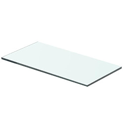 vidaXL Panneaux d'étagère 2 pcs Verre Transparent 40 x 15 cm