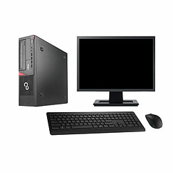 PC Fujitsu E920 DT Ecran 27" Intel G3220 RAM 8Go Disque 500Go Windows 10 Wifi - Occasion