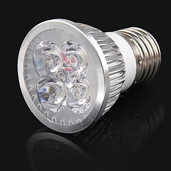 Wewoo Lampe Ampoule d'éclairage de projecteur de la lumière blanche LED de 4 x 1W E27 440LM CA 85-265V, 6000K