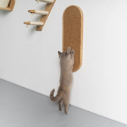 RHR Quality RHRQuality Mur d'Escalade Chats - Grattoir de Luxe (Rubberwood Khaki)