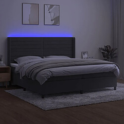 Avis Sommier à lattes,Cadre à lattes de lit pour Adulte matelas et LED Gris foncé 200x200 cm -MN26284