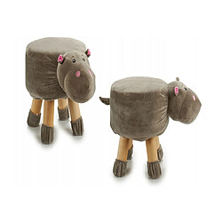 Acheter TABOURET ENFANT HIPPOPOTAME REPOSE PIEDS TABOURET REMBOURRE POUF REMBOURRE 40X29X30CM+GIFTDECOR