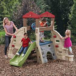 Step2 Alpine Ridge Aire de Jeux Enfant avec Toboggan pour Enfants | extérieur / jardin pas cher