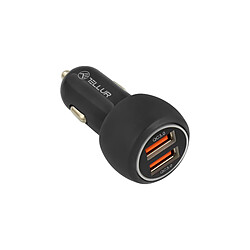 Chargeur voiture Tellur FCC8, 6A 36W (QC 3.0 + QC 3.0), Noir 