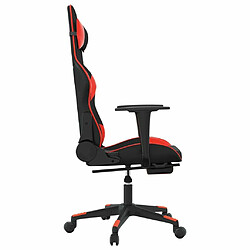 Acheter Maison Chic Chaise de jeu, Chaise gaming avec repose-pied, Fauteuil gamer,Chaise de Bureau Noir et rouge Similicuir -GKD77124