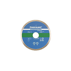 Disque diamant à jante continue lisse D. 115 x 22,23 mm pour carrelage/faïence - 868730 - Silverline 