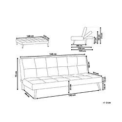 Avis Beliani Canapé-lit HASLE Gris