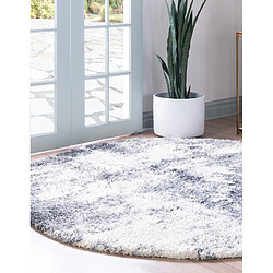 Acheter Hadorn Tapis shaggy 100x100 Gris foncé Lachen Haze