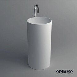 Ambra Vasque sur pied, Totem en Solid surface 45 cm - Cerca