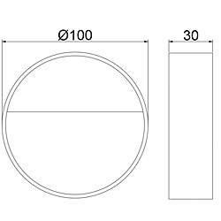 Acb Applique Spica 1x4W LED Anthracite