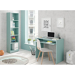 Pegane Table bureau pour ordinateur coloris vert Acqua - Dim : 79 x 90 x 54 cm