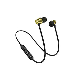 LUUCOZK 1 lotÉcouteurs intra-auriculaires sans fil universels XT11 Mini casque sans fil compatible Bluetooth - Doré 