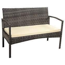 Banc Alexandra House Living Gris 55 x 85 x 110 cm 