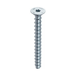 HECO MULTI MONTI plus F Vis d'ancrage 6,0 x 140mm, Vis à béton, Tête fraisée, T-Drive, Zingué bleu, A2K, 50 pcs. (48507)