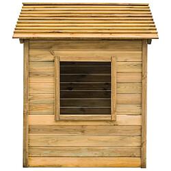 vidaXL Maisonnette d'extérieur 120x120x146 cm Bois de pin