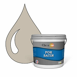 POK SATIN : Peinture Satin Lessivable Lin Médium 50m² - 5L 