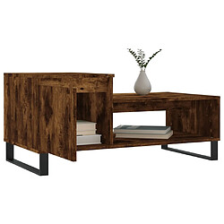 Acheter Maison Chic Table basse,Table Console Table d'appoint, Table pour salon Chêne fumé 100x50x45 cm Bois d'ingénierie -MN34045