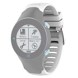 Wewoo Bracelet pour montre connectée de en silicone Smartwatch Garmin Forerunner 610 blanc 