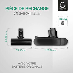 Batterie pour Dyson DC44 Animal, DC31 Animal, DC35, DC34, DC31, DC44, DC44 Animal Total Clean 2000mAh - Convient uniquement au type A - de CELLONIC pas cher