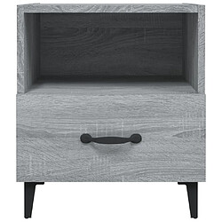 Avis Maison Chic Table de chevet,Table de nuit,Table d'appoint pour salon Sonoma gris Bois d'ingénierie -MN21244