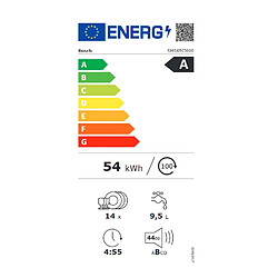 Lave-vaisselle 60cm 14 couverts 44db - sms6tci00e - BOSCH