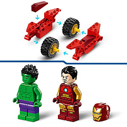 76287 Iron man avec une moto et hulk LEGO® pas cher