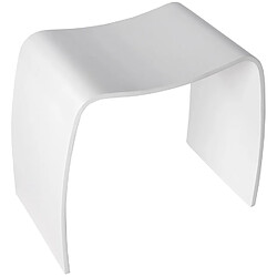 Avis Alterego Tabouret bas d'appoint 'MOJO' en bois blanc