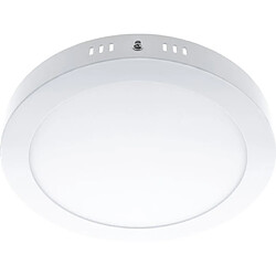 Plafond SHIELD rond 1x18W LED 1000lm 3000K 120° H3,5xP.22,5cm Blanc