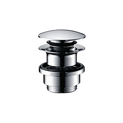 vidage push open - sans tirette - 33 x 42 - pour lavabo avec trop-plein - chromé - hansgrohe 50100000