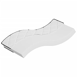 vidaXL Matelas en mousse moyennement doux 90x190 cm