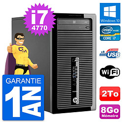 PC Tour HP ProDesk 400 G1 Intel Core i7-4770 RAM 8Go Disque 2To Windows 10 Wifi · Occasion 